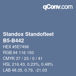 Código de color: Standox Standofleet - B5-B442 | qconv.com