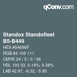 Farbcode: Standox Standofleet - B5-B449 | qconv.com