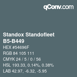 Code couleur: Standox Standofleet - B5-B449 | qconv.com