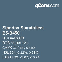 Farbcode: Standox Standofleet - B5-B450 | qconv.com