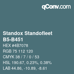 Code couleur: Standox Standofleet - B5-B451 | qconv.com