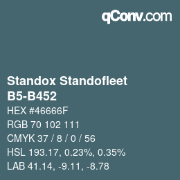 Código de color: Standox Standofleet - B5-B452 | qconv.com