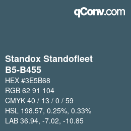 Código de color: Standox Standofleet - B5-B455 | qconv.com