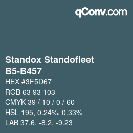 Color code: Standox Standofleet - B5-B457 | qconv.com