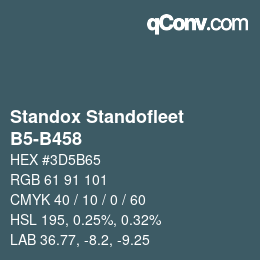 Farbcode: Standox Standofleet - B5-B458 | qconv.com