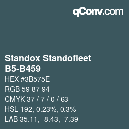 Color code: Standox Standofleet - B5-B459 | qconv.com