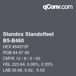 Color code: Standox Standofleet - B5-B460 | qconv.com