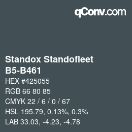 Código de color: Standox Standofleet - B5-B461 | qconv.com