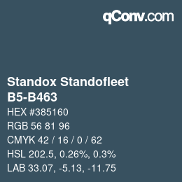 Color code: Standox Standofleet - B5-B463 | qconv.com