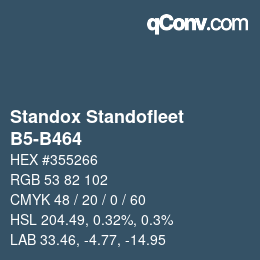Código de color: Standox Standofleet - B5-B464 | qconv.com
