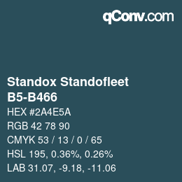 Código de color: Standox Standofleet - B5-B466 | qconv.com