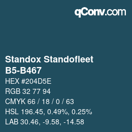 Farbcode: Standox Standofleet - B5-B467 | qconv.com