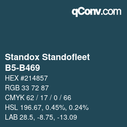 Color code: Standox Standofleet - B5-B469 | qconv.com