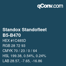 Color code: Standox Standofleet - B5-B470 | qconv.com