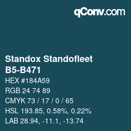 Código de color: Standox Standofleet - B5-B471 | qconv.com