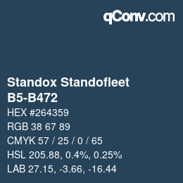 Color code: Standox Standofleet - B5-B472 | qconv.com