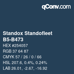 Color code: Standox Standofleet - B5-B473 | qconv.com