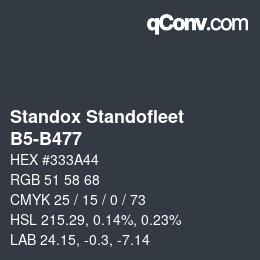 Color code: Standox Standofleet - B5-B477 | qconv.com