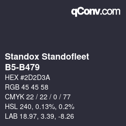 Color code: Standox Standofleet - B5-B479 | qconv.com