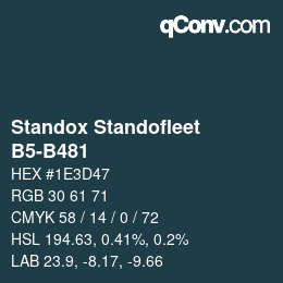 Color code: Standox Standofleet - B5-B481 | qconv.com