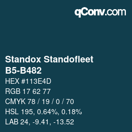 Color code: Standox Standofleet - B5-B482 | qconv.com