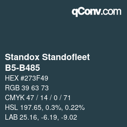 Color code: Standox Standofleet - B5-B485 | qconv.com