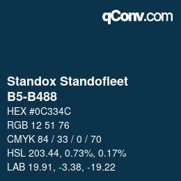 Color code: Standox Standofleet - B5-B488 | qconv.com