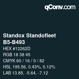 Farbcode: Standox Standofleet - B5-B493 | qconv.com