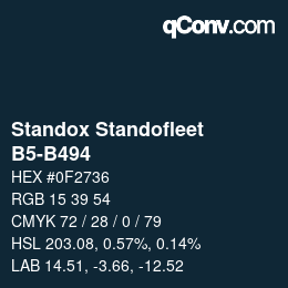 Código de color: Standox Standofleet - B5-B494 | qconv.com