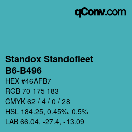 Color code: Standox Standofleet - B6-B496 | qconv.com