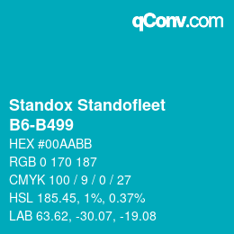 Color code: Standox Standofleet - B6-B499 | qconv.com