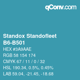 Code couleur: Standox Standofleet - B6-B501 | qconv.com
