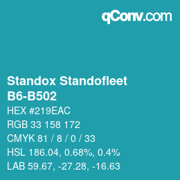 Farbcode: Standox Standofleet - B6-B502 | qconv.com