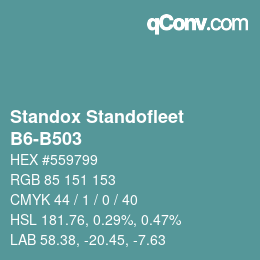 Código de color: Standox Standofleet - B6-B503 | qconv.com