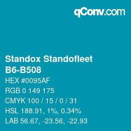 Color code: Standox Standofleet - B6-B508 | qconv.com