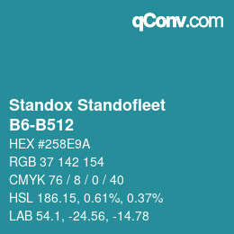 Farbcode: Standox Standofleet - B6-B512 | qconv.com