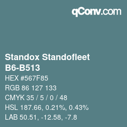 Color code: Standox Standofleet - B6-B513 | qconv.com