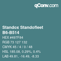 Código de color: Standox Standofleet - B6-B514 | qconv.com