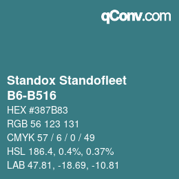 Color code: Standox Standofleet - B6-B516 | qconv.com