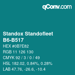 Color code: Standox Standofleet - B6-B517 | qconv.com