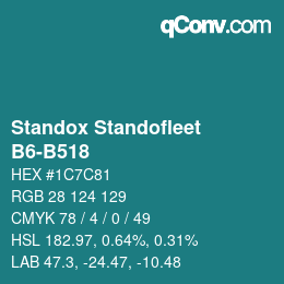 Color code: Standox Standofleet - B6-B518 | qconv.com