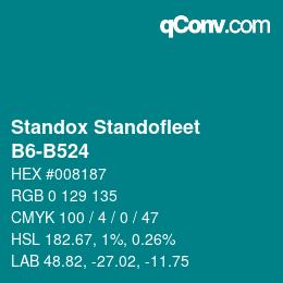 Color code: Standox Standofleet - B6-B524 | qconv.com