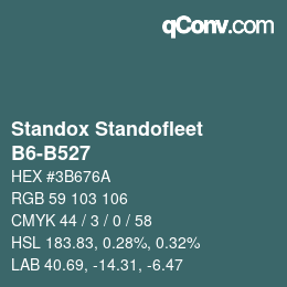 Código de color: Standox Standofleet - B6-B527 | qconv.com