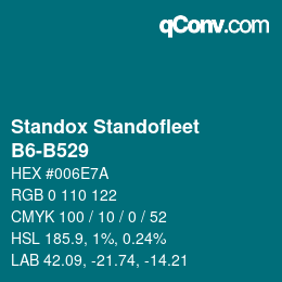 Code couleur: Standox Standofleet - B6-B529 | qconv.com