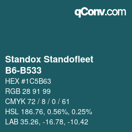 Color code: Standox Standofleet - B6-B533 | qconv.com