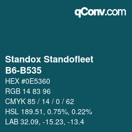 カラーコード: Standox Standofleet - B6-B535 | qconv.com