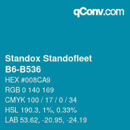 Color code: Standox Standofleet - B6-B536 | qconv.com