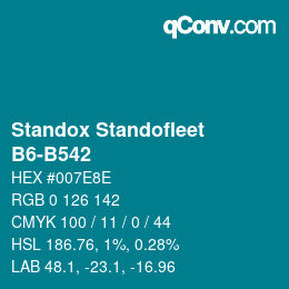 カラーコード: Standox Standofleet - B6-B542 | qconv.com