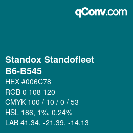 Color code: Standox Standofleet - B6-B545 | qconv.com