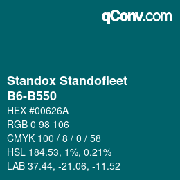 Color code: Standox Standofleet - B6-B550 | qconv.com